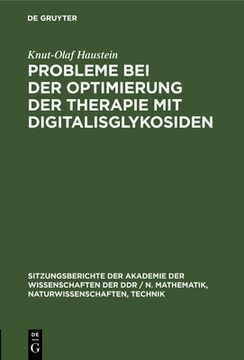 portada Probleme bei der Optimierung der Therapie mit Digitalisglykosiden (en Alemán)