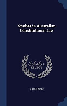 portada Studies in Australian Constitutional law (en Inglés)