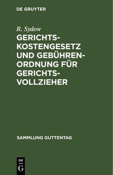 portada Gerichtskostengesetz und Gebührenordnung für Gerichtsvollzieher (en Alemán)