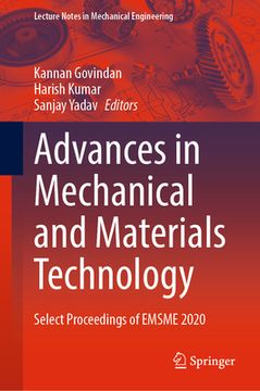 portada Advances in Mechanical and Materials Technology: Select Proceedings of Emsme 2020 (in English)