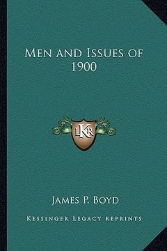 portada men and issues of 1900 (en Inglés)