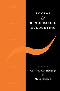 portada Social and Demographic Accounting (in English)