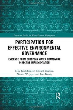 portada Participation for Effective Environmental Governance: Evidence from European Water Framework Directive Implementation (en Inglés)