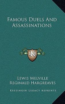 portada famous duels and assassinations (in English)