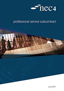 portada Nec4: Professional Service Subcontract (in English)