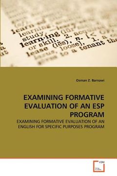 portada examining formative evaluation of an esp program (en Inglés)