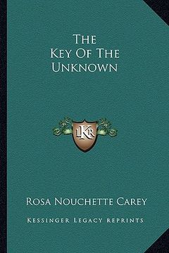 portada the key of the unknown (in English)