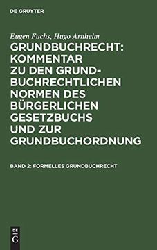 portada Formelles Grundbuchrecht (in German)