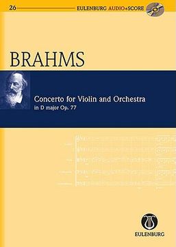 portada brahms: concerto for violin and orchestra in d major op. 77 [with cd (audio)] (en Inglés)