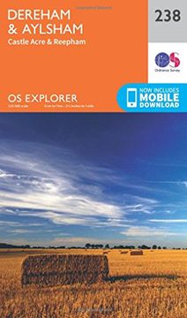 portada Ordnance Survey Explorer 238 East Dereham & Aylsham map With Digital Version (en Inglés)