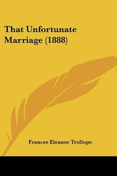 portada that unfortunate marriage (1888)