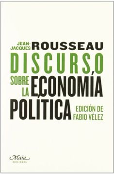portada Discurso Sobre la Economía Política (in Spanish)