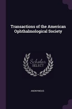 portada Transactions of the American Ophthalmological Society (in English)