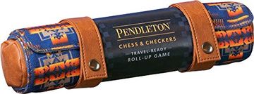 portada Pendleton Chess & Checkers Set: Travel-Ready Roll-Up Game (Camping Games, Gift for Outdoor Enthusiasts) (in English)