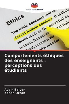 portada Comportements éthiques des enseignants: perceptions des étudiants (in French)