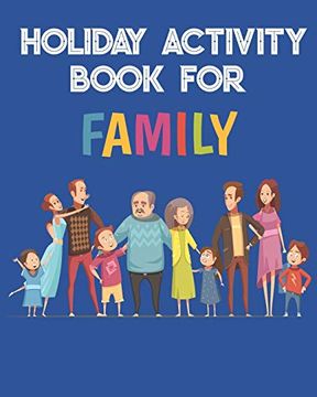 portada Holiday Puzzle Activity Book for Families Including Seniors: Book of 8 Different Paper Games (en Inglés)