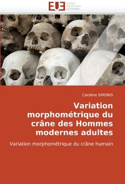 portada Variation Morphometrique Du Crane Des Hommes Modernes Adultes