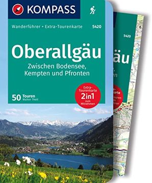 portada Kompass Wanderführer Oberallgäu, 50 Touren mit Extra-Tourenkarte, Gpx-Daten zum Download (en Alemán)