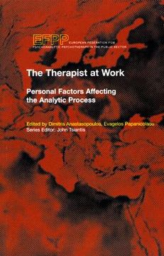 portada the therapist at work: personal factors affecting the analytic process (in English)