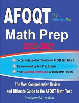 portada Afoqt Math Prep 2020-2021: The Most Comprehensive Review and Ultimate Guide to the Afoqt Math Test (en Inglés)