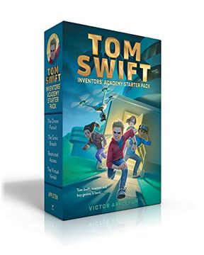 portada Tom Swift Inventors' Academy Starter Pack: The Drone Pursuit; The Sonic Breach; Restricted Access; The Virtual Vandal 