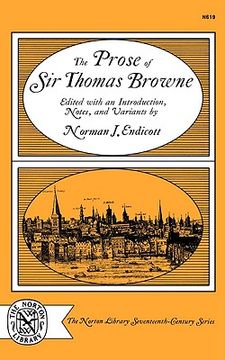portada the prose of sir thomas browne (en Inglés)
