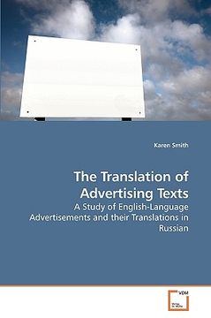 portada the translation of advertising texts (en Inglés)