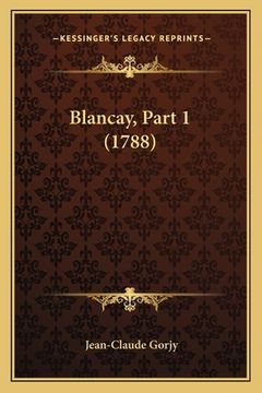 portada Blancay, Part 1 (1788) (en Francés)