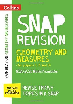 portada Collins Snap Revision - Geometry and Measures (for Papers 1, 2 and 3): Aqa GCSE Maths Foundation (en Inglés)