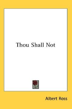 portada thou shall not (en Inglés)