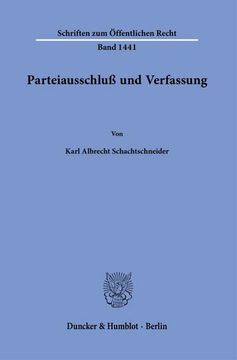 portada Parteiausschluss Und Verfassung (en Alemán)