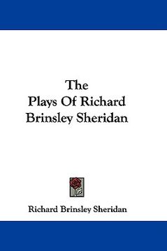 portada the plays of richard brinsley sheridan (en Inglés)