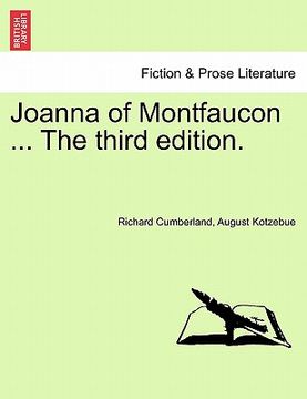 portada joanna of montfaucon ... the third edition. (in English)