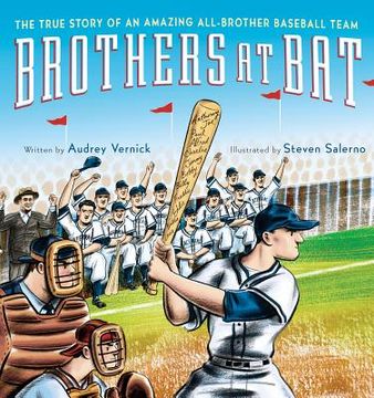 portada brothers at bat: the true story of an amazing all-brother baseball team (en Inglés)