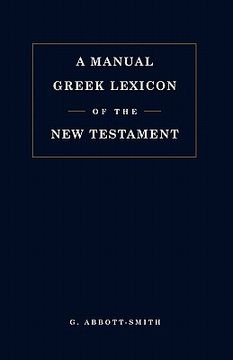 portada manual greek lexicon of the new testament (in English)