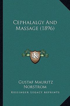 portada cephalalgy and massage (1896) (en Inglés)