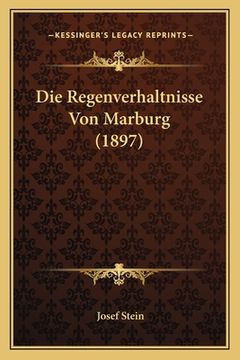 portada Die Regenverhaltnisse Von Marburg (1897) (in German)
