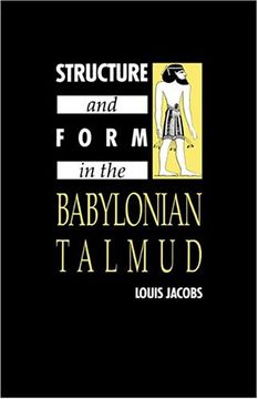 portada Structure and Form in the Babylonian Talmud (in English)