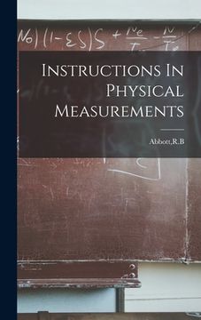 portada Instructions In Physical Measurements (en Inglés)