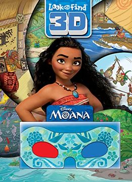 portada Dianey Moana Look and Find 3d (Hardback) (in English)
