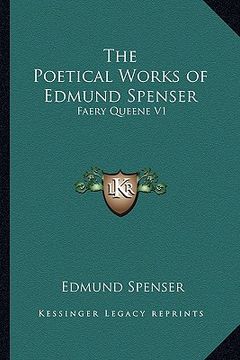 portada the poetical works of edmund spenser: faery queene v1 (en Inglés)
