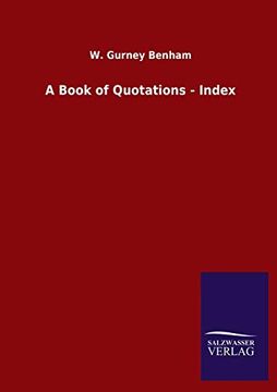 portada A Book of Quotations - Index (en Inglés)