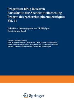 portada Progress in Drug Research / Fortschritte Der Arzneimittelforschung / Progrès Des Recherches Pharmaceutiques (in English)