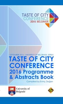 portada Taste of City Conference 2016 Programme & Abstracts Book (en Inglés)