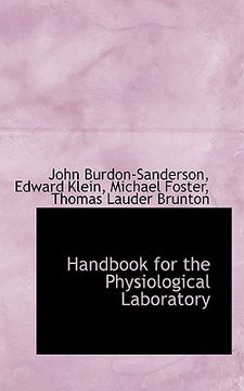 portada handbook for the physiological laboratory