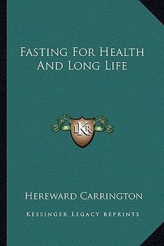 portada fasting for health and long life