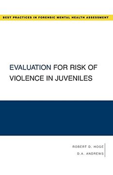 portada Evaluation for Risk of Violence in Juveniles (in English)