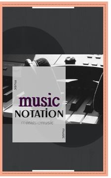 portada Music Notebook: Music Notation (in English)