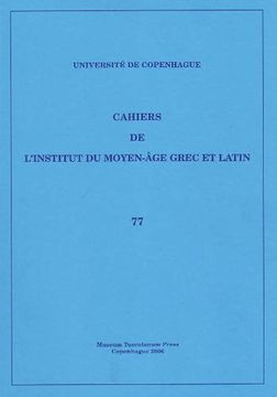 portada Cahiers de L'institut du Moyen-? Ge Grec et Latin