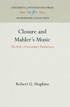 portada Closure and Mahler's Music: The Role of Secondary Parameters (Studies in the Criticism and Theory of Music) 